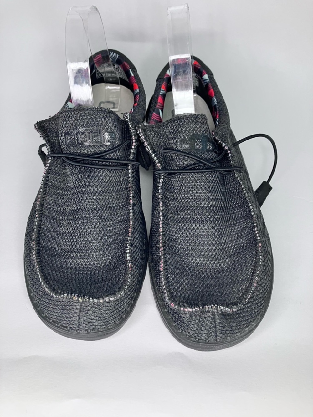 Hey Dude Wally Sox Jet Black Size 8